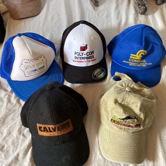 Bundle of hipster hats- construction edition.  See pics - Picture 1 of 6